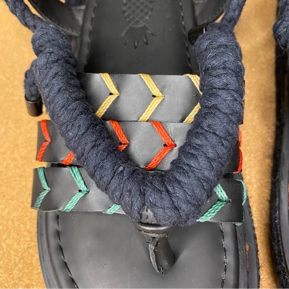 Farm Rio Sandals Platform Rope Tie Black - Picture 6 of 16